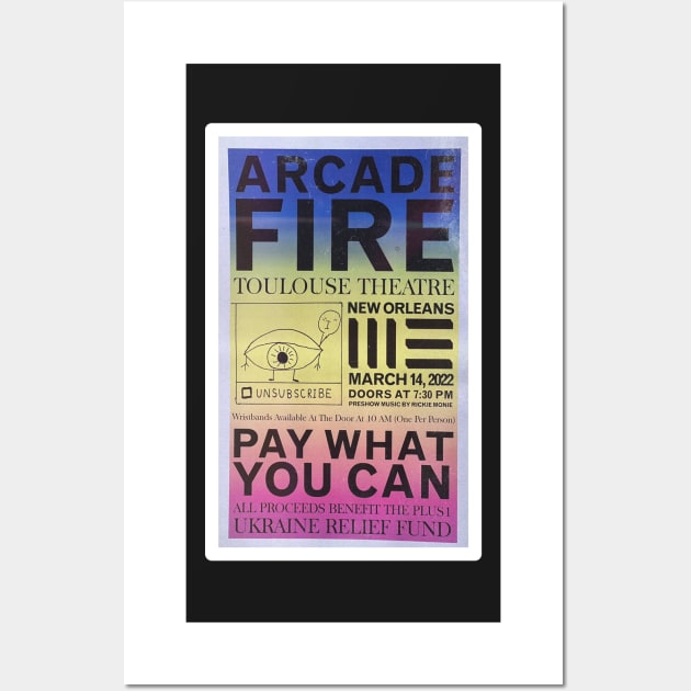 Arcade Fire - Toulouse Theatre Wall Art by Specialstace83